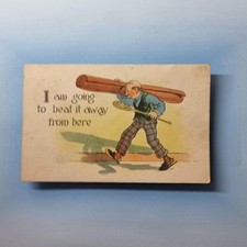 Comic Postcard 1914 Carpet