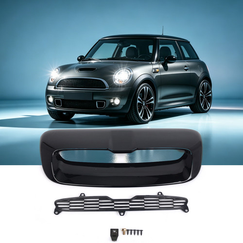Gloss black front air hood - front,