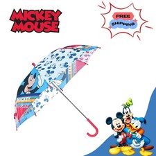 Mickey Mouse Auto Classic Umbrella Parachute 35" Sunshade, Kids Summer Accessory