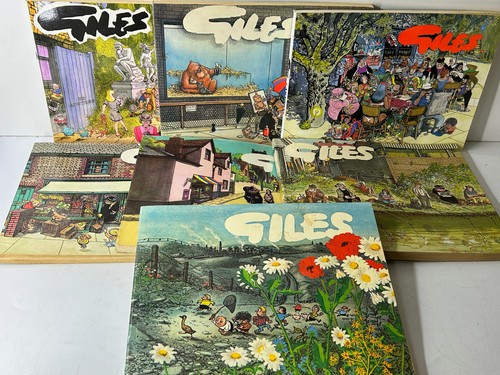 Giles cartoon books - 7x,