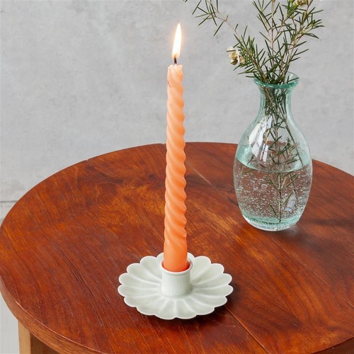 Light grey enamel flower - enamel,