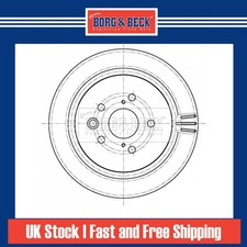 2x Brake Discs Vented For
