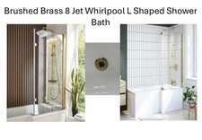 Brushed Brass Whirlpool 8 Jet