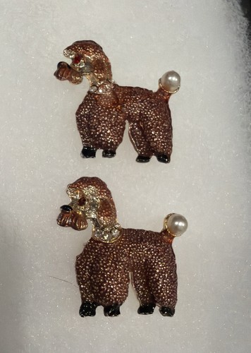 Vintage apricot poodle - apricot,