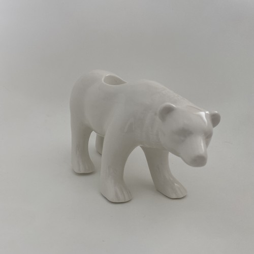 Large polar bear ceramic - polar,