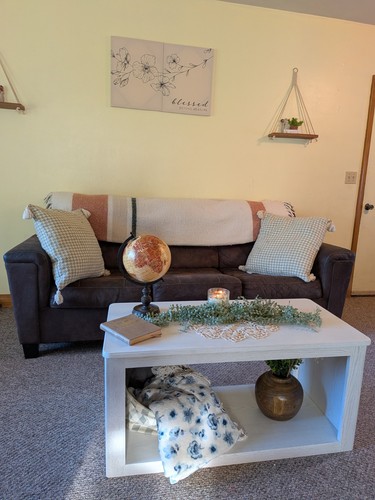 Modern white oak coffee table - coffee,