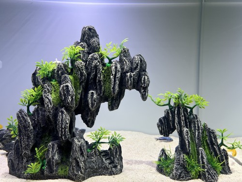 Large rock mountain aquarium - large,