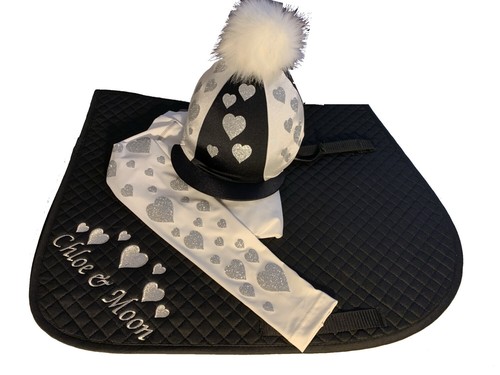 Children black white glitter - black/white,