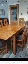 Solid Oak table and chairs