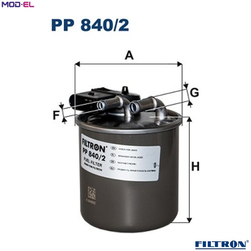 Fuel filter 840 - filter, 840/2