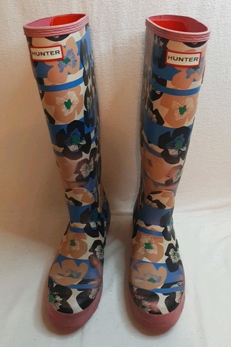 Hunter wellington boot floral - wellington,
