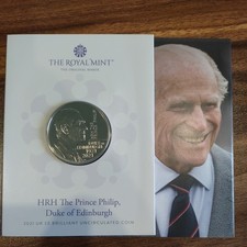 2021 HRH The Prince Philip Duke of Edinburgh £5 five pound coin