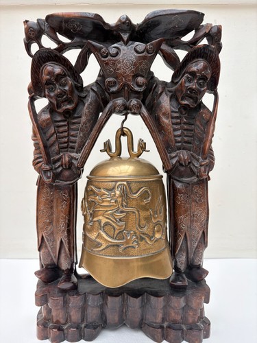 Antique chinese temple bell - temple,