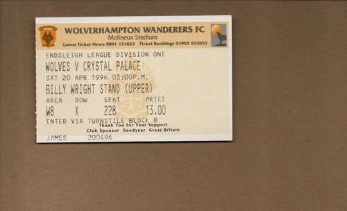 Used ticket wolves v crystal - ticket,