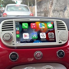 7" For Fiat 500 2007-2015 Apple Carplay Android 13 Car Stereo Radio GPS Nav WIFI