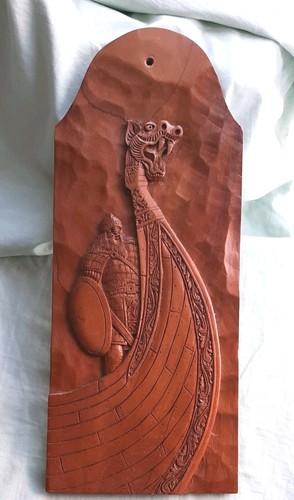 Hand carved wooden plaque - hand,