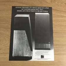 GRAM142 MAGAZINE ADVERT 11X8 KEF MODEL 105 LOUDSPEAKER