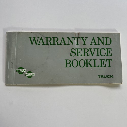 Nissan datsun truck - warranty, &