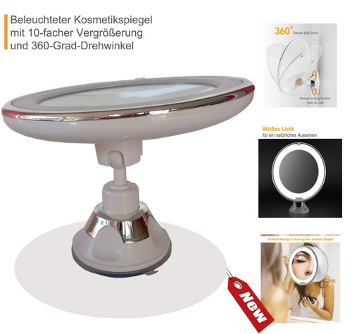 Led cosmetic mirror 10x - led,