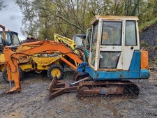 Kubota Kh66 Mini Digger Excavator Dismantling For Parts, Bucket Link 