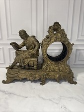 Antique Figural Spelter Mantle