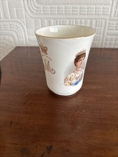 Coloured Beaker (Royal Doulton) Coronation Of George V & Mary, 1911