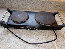 Duronic Portable Double Hot Plate. Used but with instructions and original box