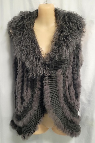 Authentic grey rabbit fur - authentic,