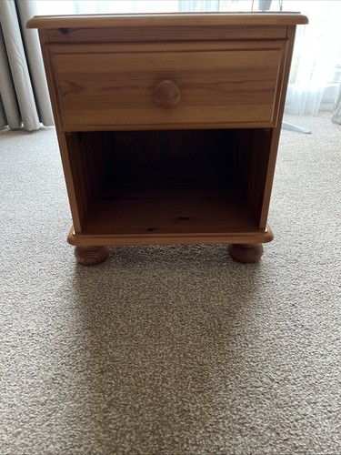 Pine bedside cabinet knotted - pine,