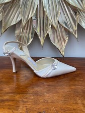 Rainbow Couture Designer "Lacour" Ivory Bridal Shoes. UK3/36