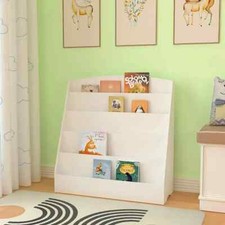 Kids Childrens Book Shelf Wooden Storage Rack Organizer Bookcase Bookshelf Stand