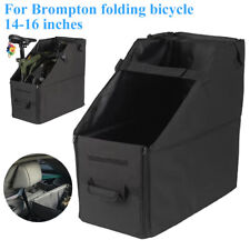 Bike Storage Box Collapsible Carrying Transport Bag For Brompton Bike w/cover