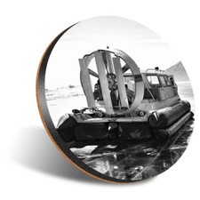 1 x Round 12cm Coaster - BW -