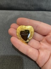 YSL Love Heart Brooch Pendant