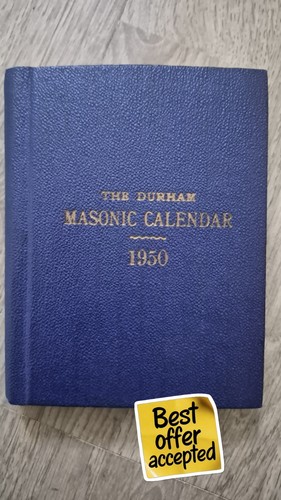 1950 durham masonic calendar - durham,