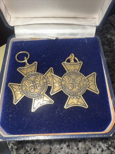 Neots butterfly walk medal - butterfly,