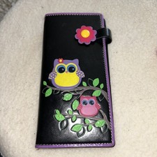 Large Ladies Purse Wallet Owls