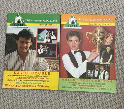 Pot black snooker magazines - black,