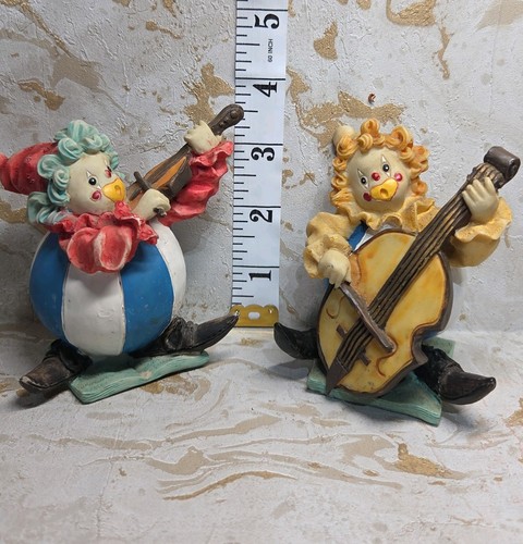 Vintage pair clowns playing - pair, of