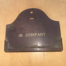 Vintage Brass/copper Military Locker Plate