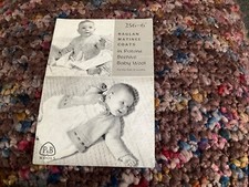 Patons & Baldwins 256 Raglan Matinee Coats knitting patterns 6-12mths 