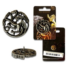Official Game Of Thrones Targaryen Dragon Crest Tie Lapel Pin Badge Merchandise