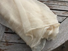 100% COTTON SCRIM GAUZE NATURAL CREAM  FABRIC 48" WIDE (122 cm)