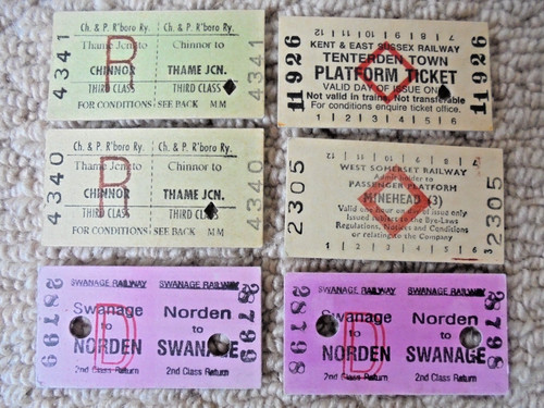 Old railway train tickets - train,