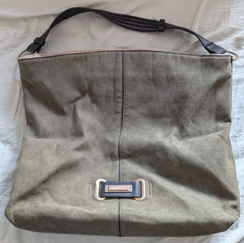 Large khaki handbag - ., river
