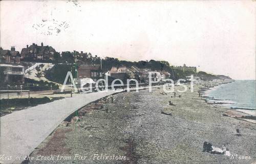 Felixstowe beach from - felixstowe, pier