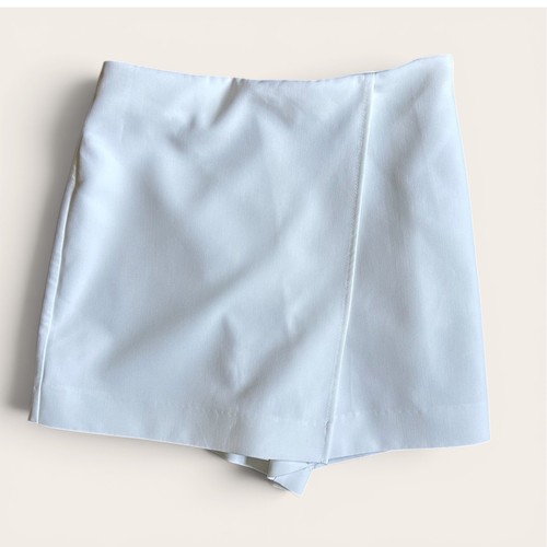 Zara white tailored skort