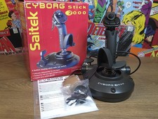 Saitek Cyborg 2000 Analog Joystick PC New Boxed Vintage Gaming Controller