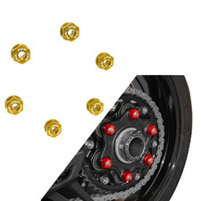 DBK KTM Super Duke 1290/1390 Rear Sprocket Flange Nuts M10x1.25 x6 - Gold