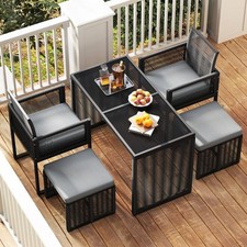 5 Pieces Patio Dining Set with